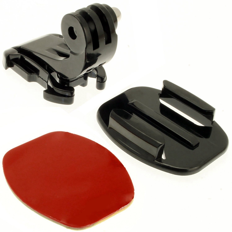 Helmet Mount Set Rotary Extension Arm for Insta360 ONE R/GoPro Hero 9 8 7 6 5 4 3+ 2 Session Black Sports Action Camera Accessories Kit Motorcycle Curved Chin Pivot Connector